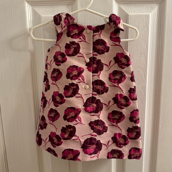 Janie and Jack Pink Floral Dress with Bows 6-12 months NWT - Picture 2 of 7